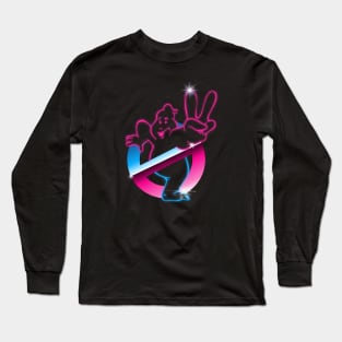 Ghostbusters - Neon retro Long Sleeve T-Shirt